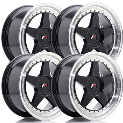 Set of 4x Japan Racing JR-6 18x8.5" 4x114,3 ET40, Gloss Black